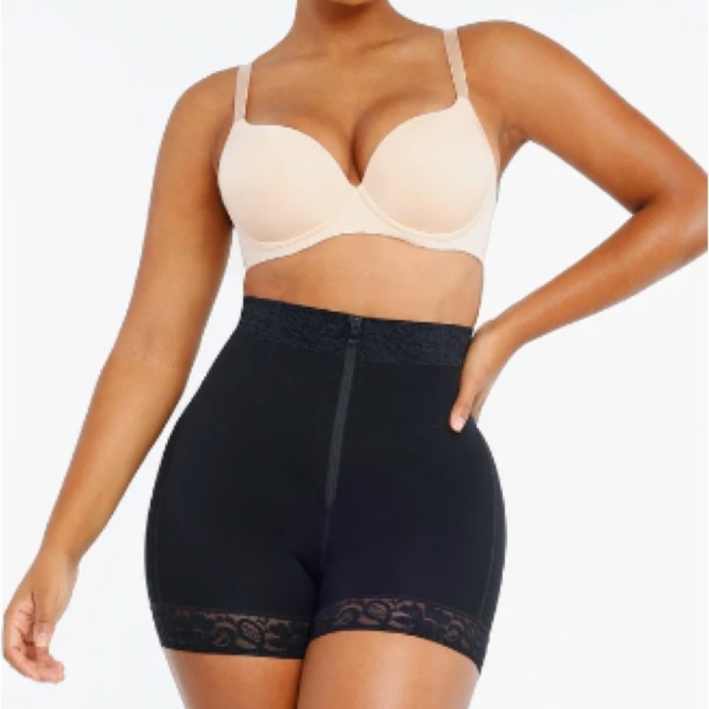 Lace Steel Boned Butt Enhancer Short